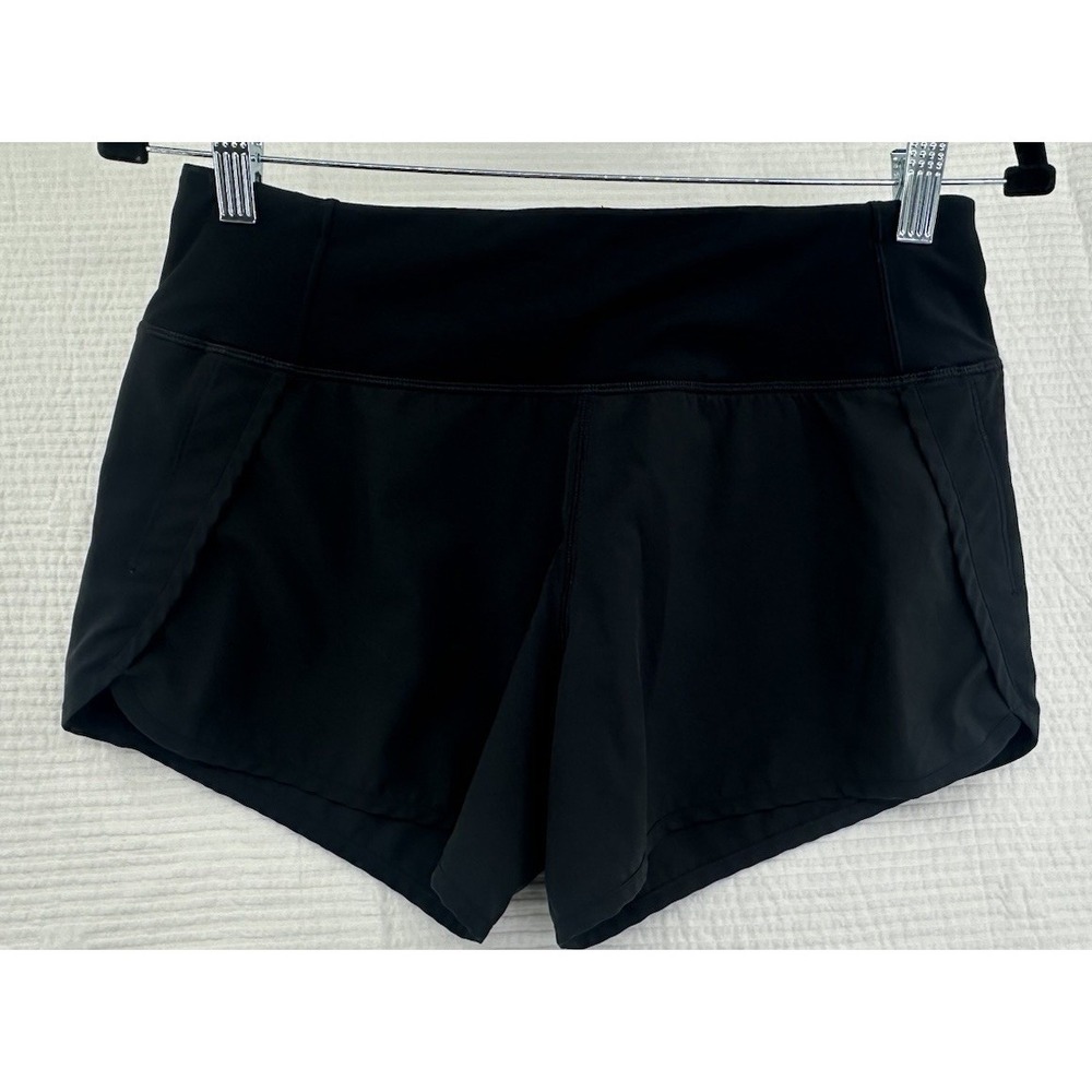CRZ Yoga Black Pullon Zip Shorts Outdoor Athletic Size 8 Pocket